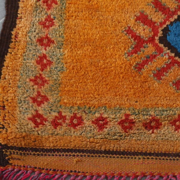 Large Handmade Moroccan Berber Rug with Geometric Medallions - Image 5