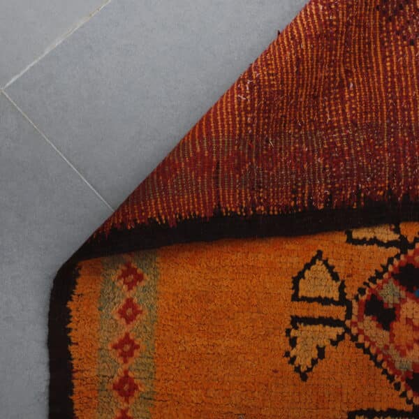 Large Handmade Moroccan Berber Rug with Geometric Medallions - Image 4