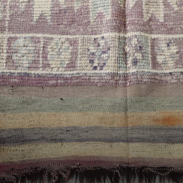 Vintage Handmade Moroccan Kilim with Geometric Design - Image 4