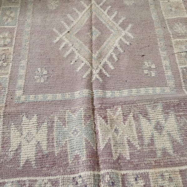 Vintage Handmade Moroccan Kilim with Geometric Design - Image 5