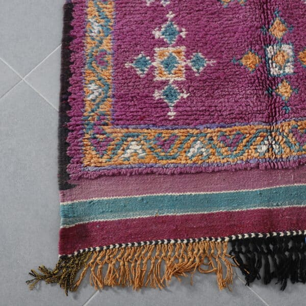 Large Handmade Moroccan Berber Rug with Geometric Medallions - Image 5