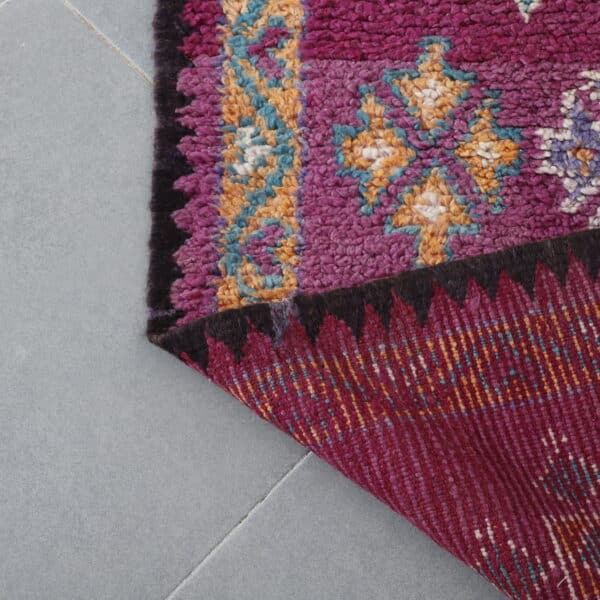 Large Handmade Moroccan Berber Rug with Geometric Medallions - Image 3