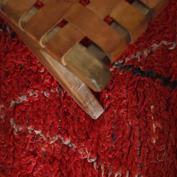 Large Handmade Colorful Moroccan Beni Ourain Rug with Diamond Lattice - Image 2