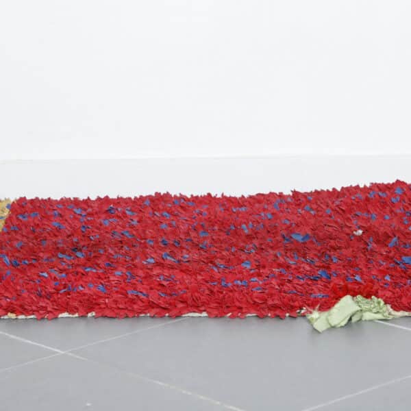 Large Handmade Colorful Moroccan Boucherouite Shag Rug - Image 6
