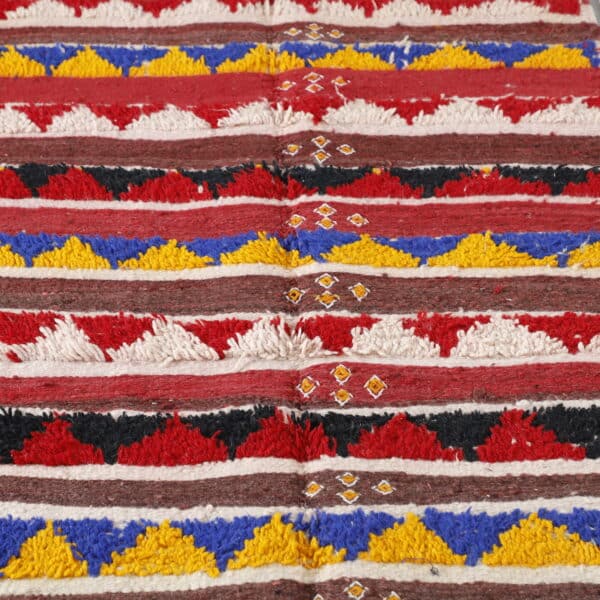 Handmade Colorful Striped Moroccan Kilim - Image 6