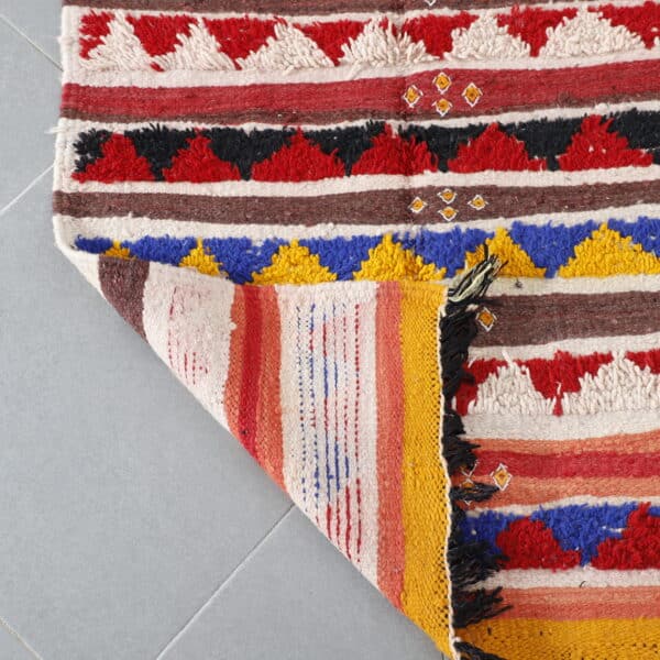 Handmade Colorful Striped Moroccan Kilim - Image 5
