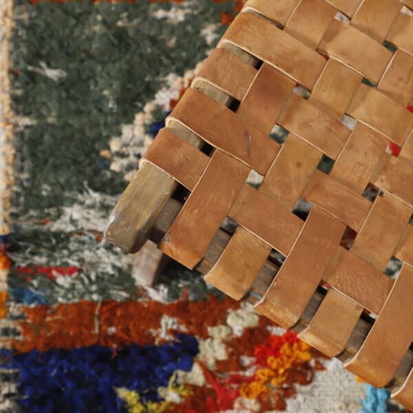 Large Handmade Colorful Moroccan Azilal Rug with Geometric Tree Design - Image 2