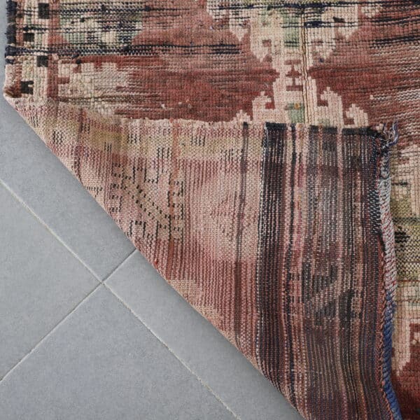 Vintage Handmade Moroccan Kilim with Intricate Geometric Design - Image 4