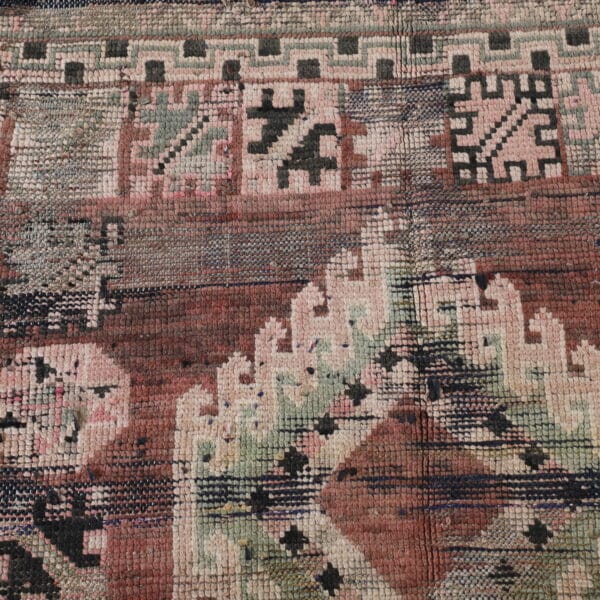 Vintage Handmade Moroccan Kilim with Intricate Geometric Design - Image 6