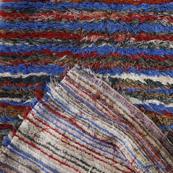 Handmade Colorful Moroccan Boucherouite Shag Runner Rug - Image 2