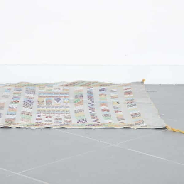 Colorful Moroccan Kilim with Intricate Geometric Design - Image 3