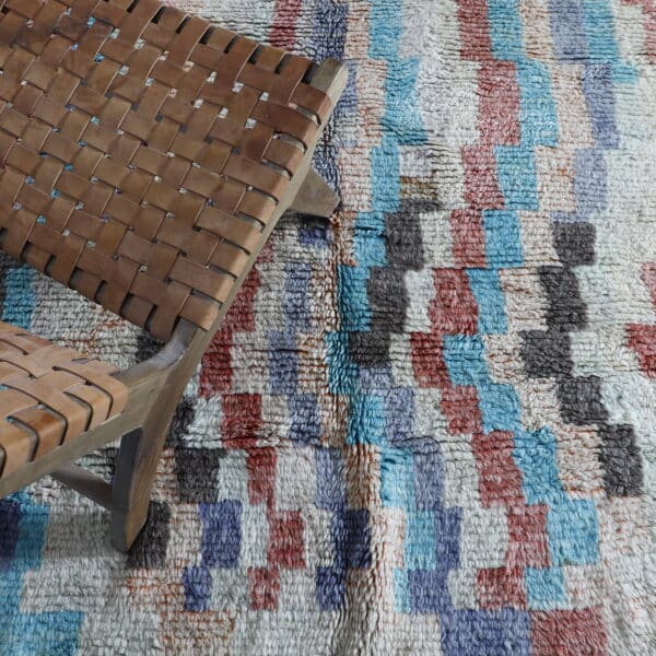 Boujaad Rug 9.5x6.9 Ft – Handmade Moroccan Wool Rug - Image 2