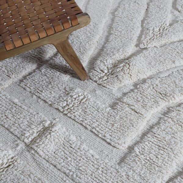 Beni Ourain Rug 8.2x6.9 Ft – Handmade Moroccan Wool Rug - Image 3