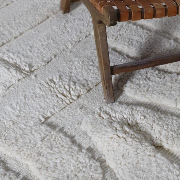 Beni Ourain Rug 8.2x6.9 Ft – Handmade Moroccan Wool Rug - Image 5