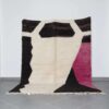Beni Ourain Rug 9.2x6.9 Ft handmade in Morocco with Amazigh line motifs