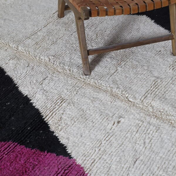 Beni Ourain Rug 9.2x6.9 Ft – Handmade Moroccan Wool Rug - Image 3