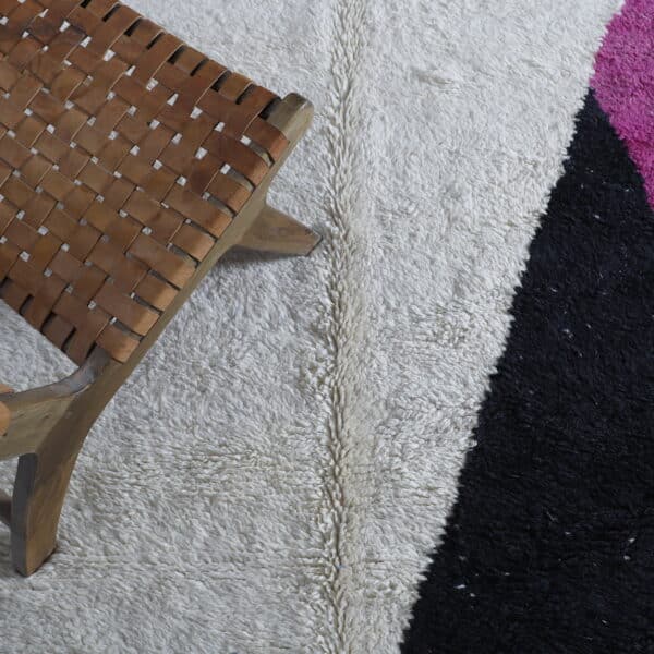 Beni Ourain Rug 9.2x6.9 Ft – Handmade Moroccan Wool Rug - Image 4
