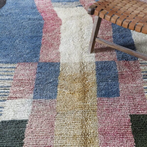 Boujaad Rug 9.4x6.4 Ft – Handmade Moroccan Wool Rug - Image 3