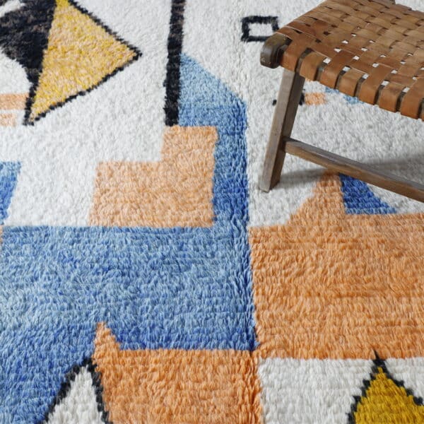 Boujaad Carpet 6.2x5.2 Ft – Handmade Moroccan Wool Rug - Image 3