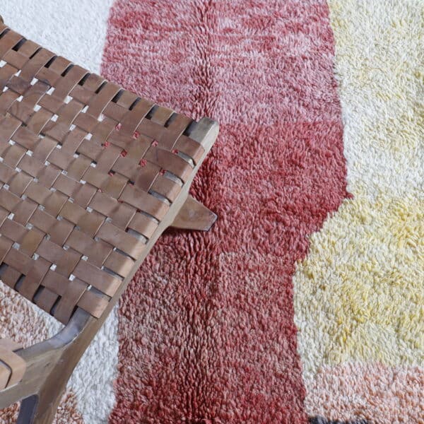 Colorful Beni Ourain 9.0x6.6 Ft – Handmade Moroccan Wool Rug - Image 4