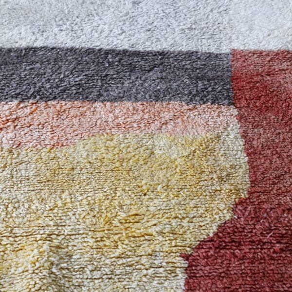 Colorful Beni Ourain 9.0x6.6 Ft – Handmade Moroccan Wool Rug - Image 6