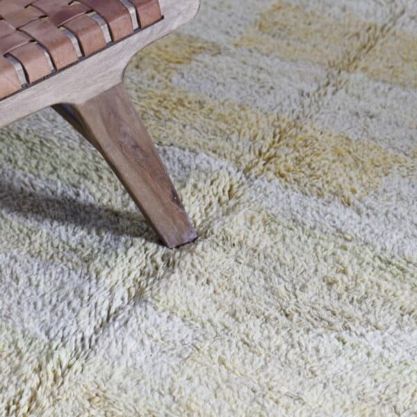 Yellow Boujaad Rug 9.3x6.3 Ft – Handmade Moroccan Wool - Image 4