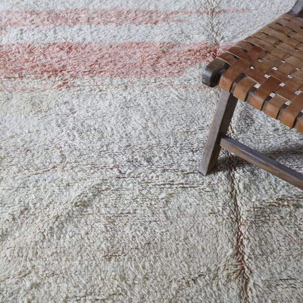 Faded Pink Boujaad Rug 10.8x6.4 Ft – Handmade Moroccan Wool - Image 4