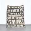 Black and White Boujaad Rug 7.7x5.2 Ft handmade in Morocco
