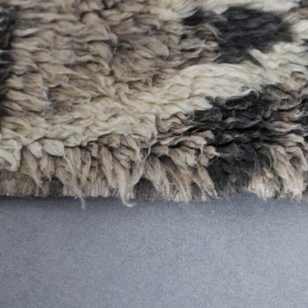 Black and White Boujaad Rug 7.7x5.2 Ft – Handmade Wool - Image 4
