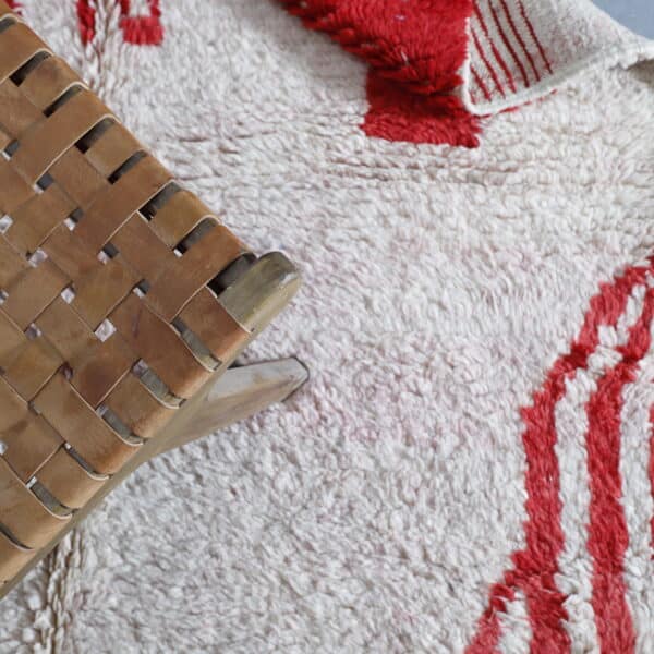 Pink Moroccan Rug 6.4x4.8 Ft – Handmade Wool Berber Style - Image 5