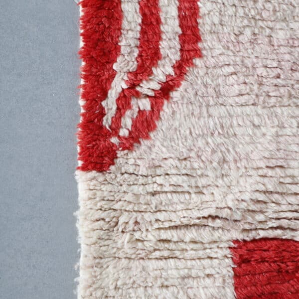 Pink Moroccan Rug 6.4x4.8 Ft – Handmade Wool Berber Style - Image 7