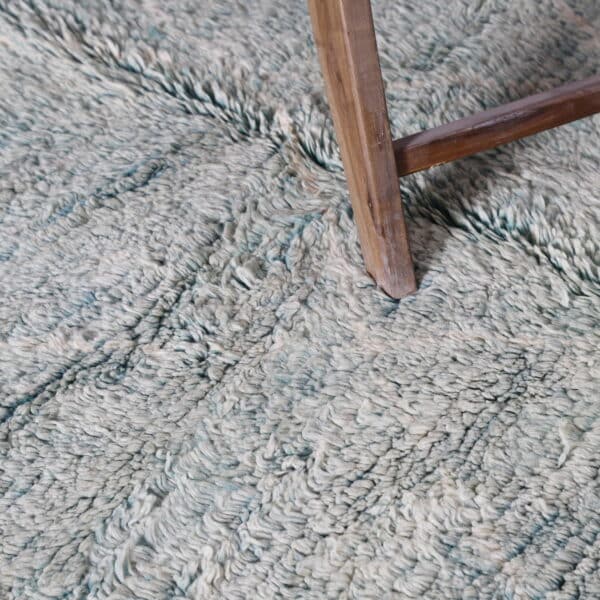 Beni Ourain Rug 7.9x4.9 Ft – Handmade Moroccan Wool Rug - Image 5