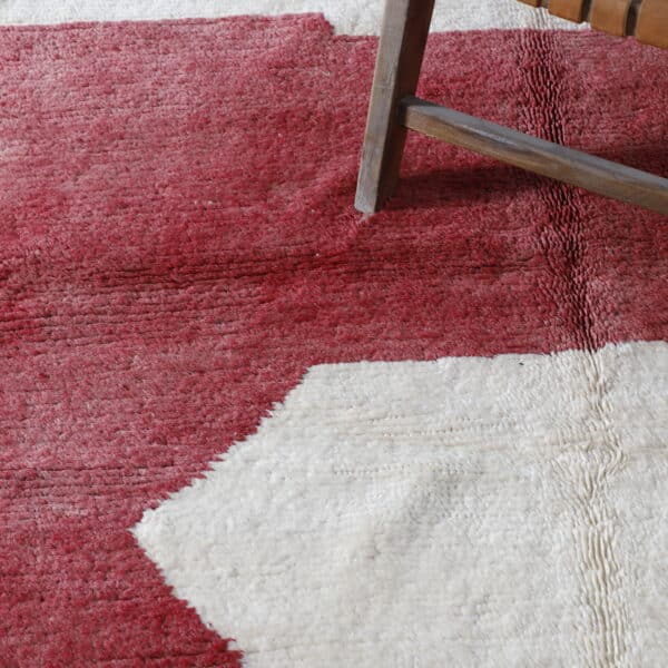 Beni Ourain Rug 7.5x4.9 Ft – Handmade Moroccan Wool Rug - Image 3