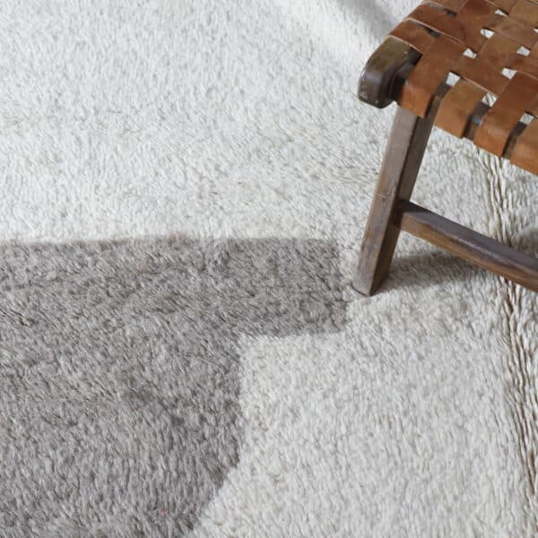 Beni Ourain Rug 7.9x5.2 Ft – Handmade Moroccan Wool Rug - Image 3