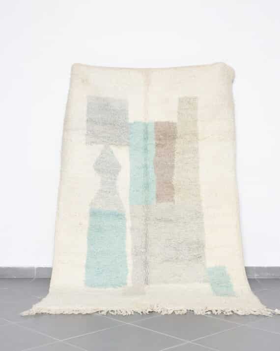 Beni Ourain Rug 8.2x5.1 Ft handmade in Morocco with Amazigh motifs