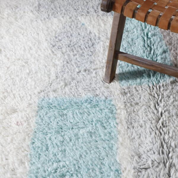 Beni Ourain Rug 8.2x5.1 Ft – Handmade Moroccan Wool Rug - Image 3