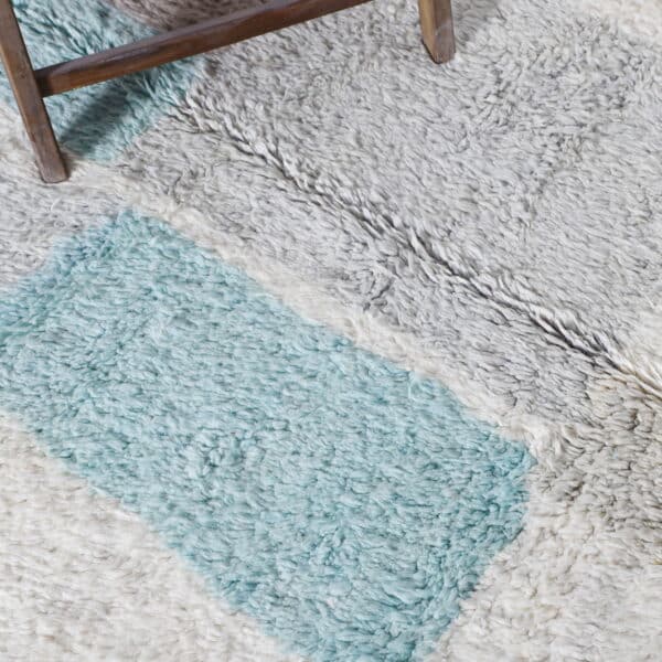 Beni Ourain Rug 8.2x5.1 Ft – Handmade Moroccan Wool Rug - Image 5