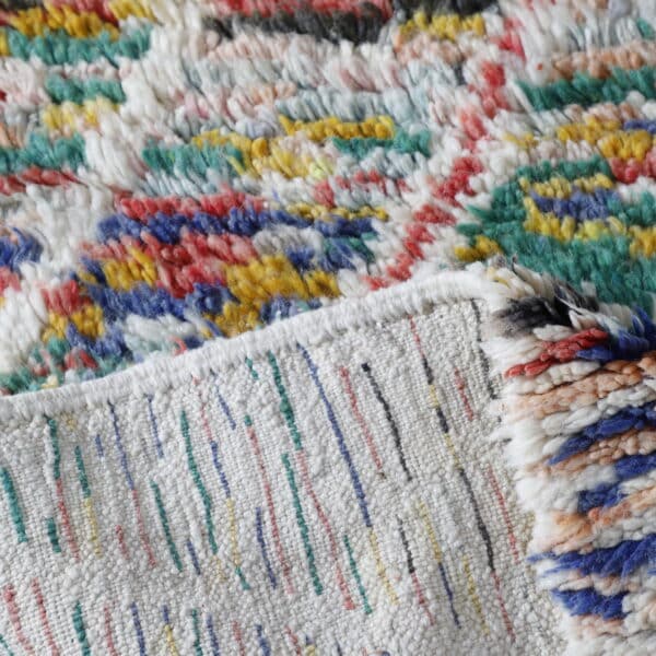 Colorful Boujaad Rug 7.5x5.2 Ft – Handmade Moroccan Wool - Image 4