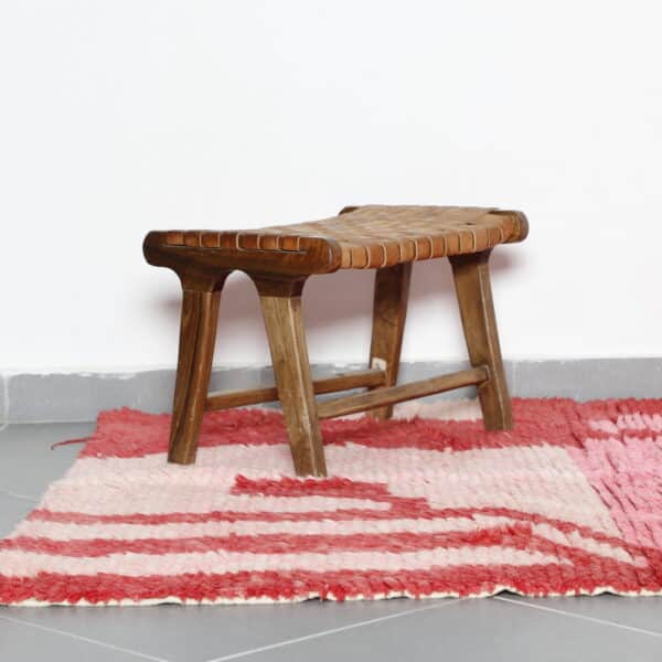 Pink Boujaad Rug 6.4x5.1 Ft – Handmade Moroccan Wool Rug - Image 3