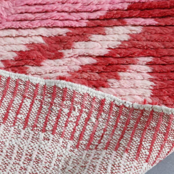 Pink Boujaad Rug 6.4x5.1 Ft – Handmade Moroccan Wool Rug - Image 2