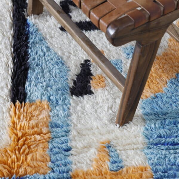 Colorful Boujaad Rug 6.2x5.2 Ft – Handmade Moroccan Wool - Image 3