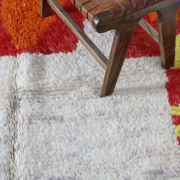 Abstract Boujaad Rug 6.2x5.1 Ft – Handmade Moroccan Wool - Image 3