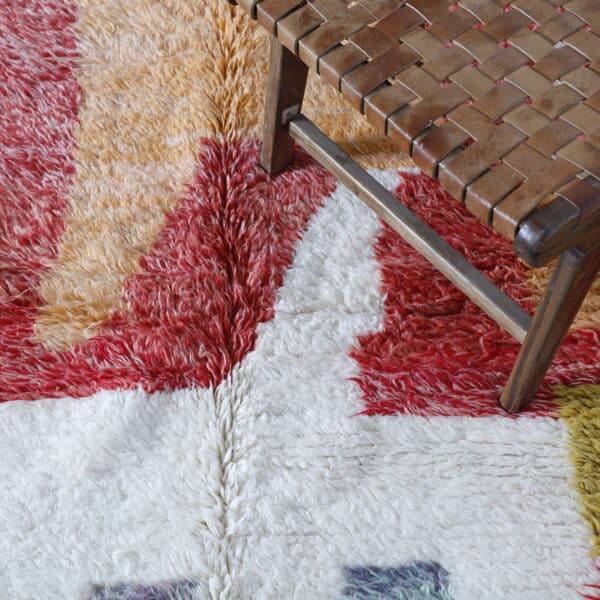 Colorful Boujaad Rug 6.7x5.4 Ft – Handmade Moroccan Wool - Image 3