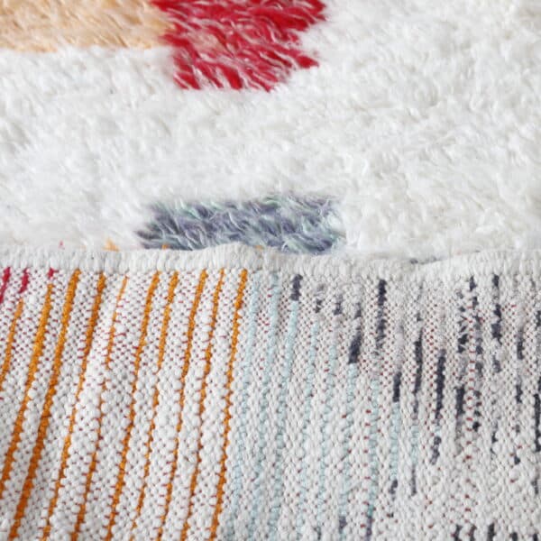 Colorful Boujaad Rug 6.7x5.4 Ft – Handmade Moroccan Wool - Image 4