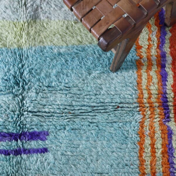 Colorful Boujaad Rug 6.6x5.1 Ft – Handmade Moroccan Wool - Image 6