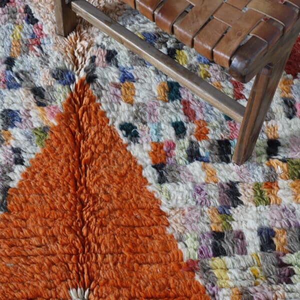 Geometric Boujaad Rug 8.2x5.2 Ft – Handmade Moroccan Wool - Image 5