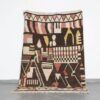 Vintage Boujaad Rug 8.4x5.6 Ft handmade in Morocco with tribal Amazigh motifs
