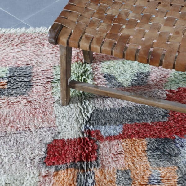 Soft Boujaad Rug 7.5x5.6 Ft – Handmade Moroccan Wool Rug - Image 2