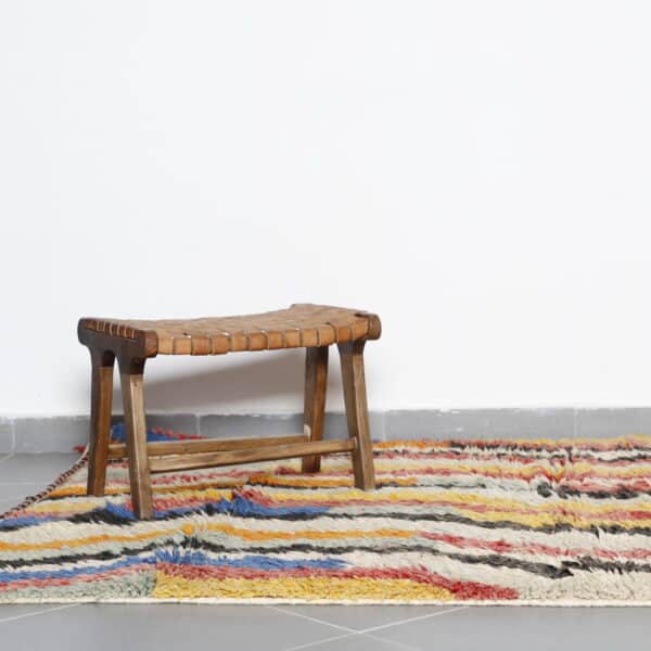 Boujaad Multicolored Rug 8.4x5.6 Ft – Handknotted Moroccan Wool - Image 2