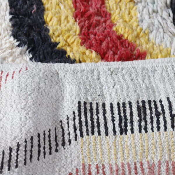 Boujaad Multicolored Rug 8.4x5.6 Ft – Handknotted Moroccan Wool - Image 6